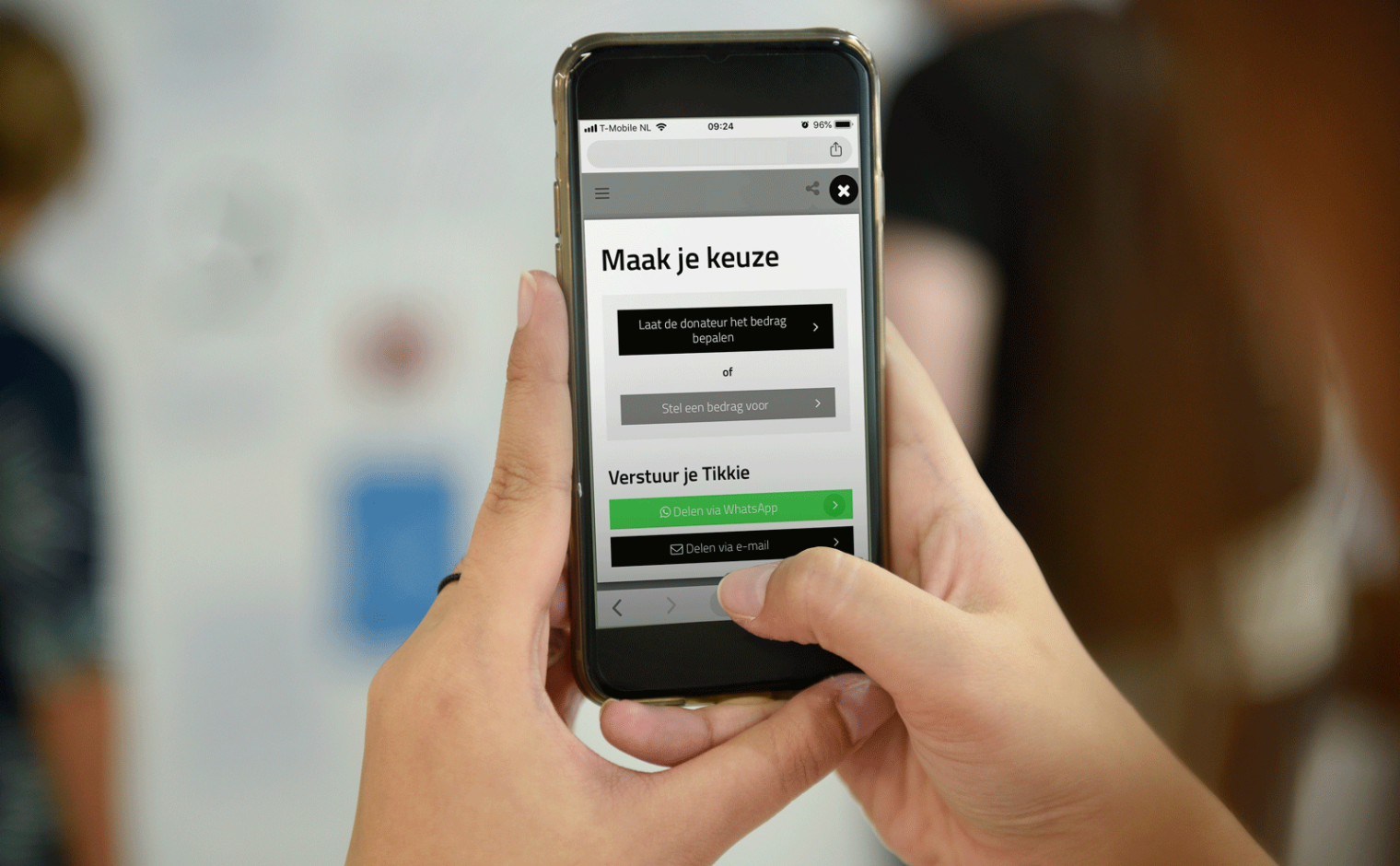 Tikkie: de methode waarmee je via Messenger-apps betaalverzoeken kan versturen.