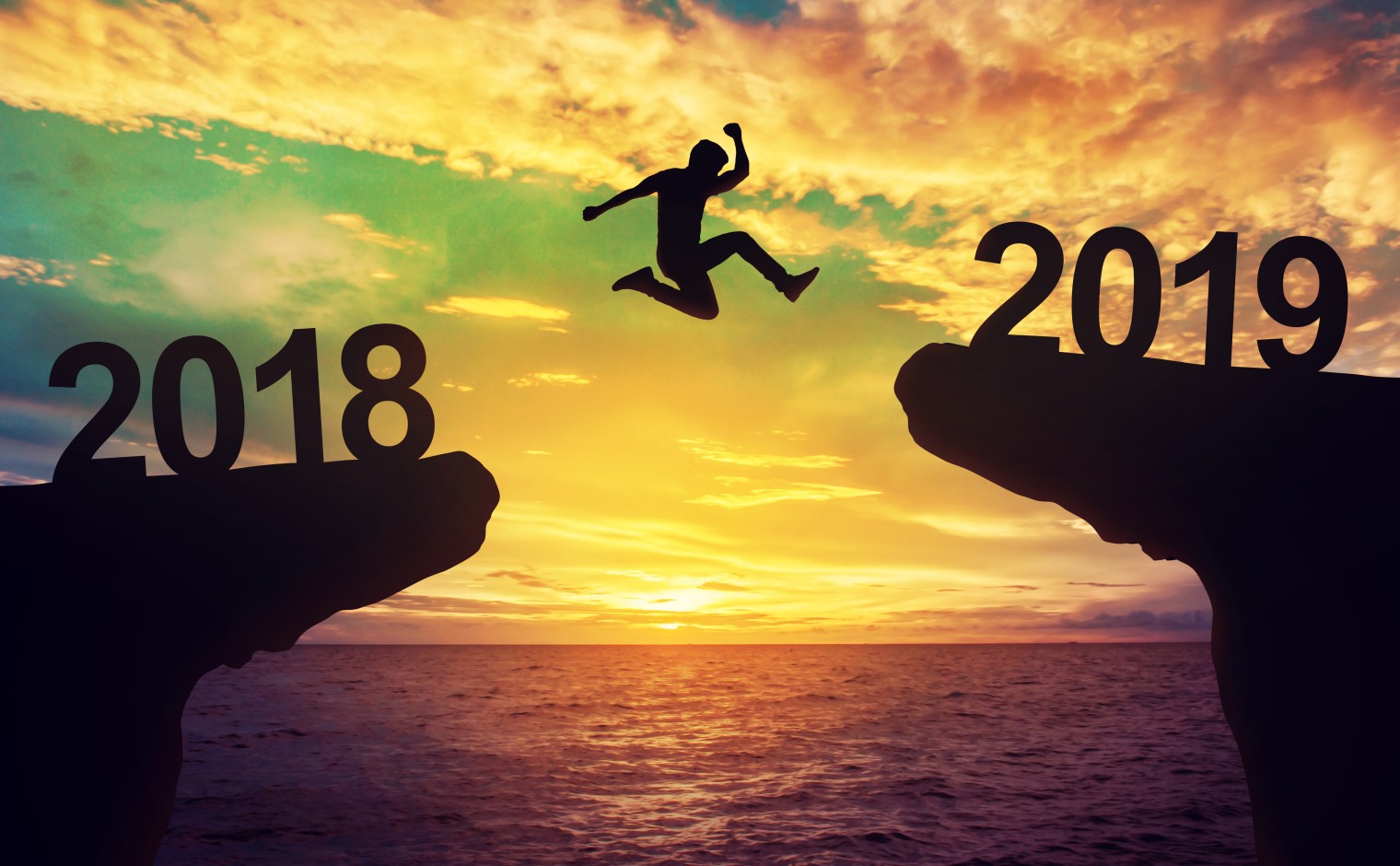 Van 2018, naar 2019.